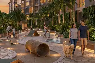 Pet Walkway at Shapoorji Northern Lights